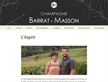 Tablet Screenshot of champagne-barrat-masson.com